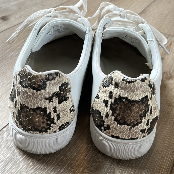 Emporio Armani Leather Sneaker with Snakeskin Detail - Picture 5 of 11